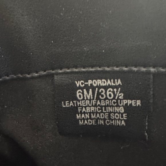 Vince Camuto Leather Pordalia Black Over the Knee Boots - Picture 9 of 9